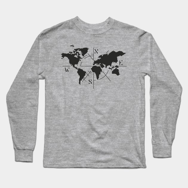 World Long Sleeve T-Shirt by Arzeglup